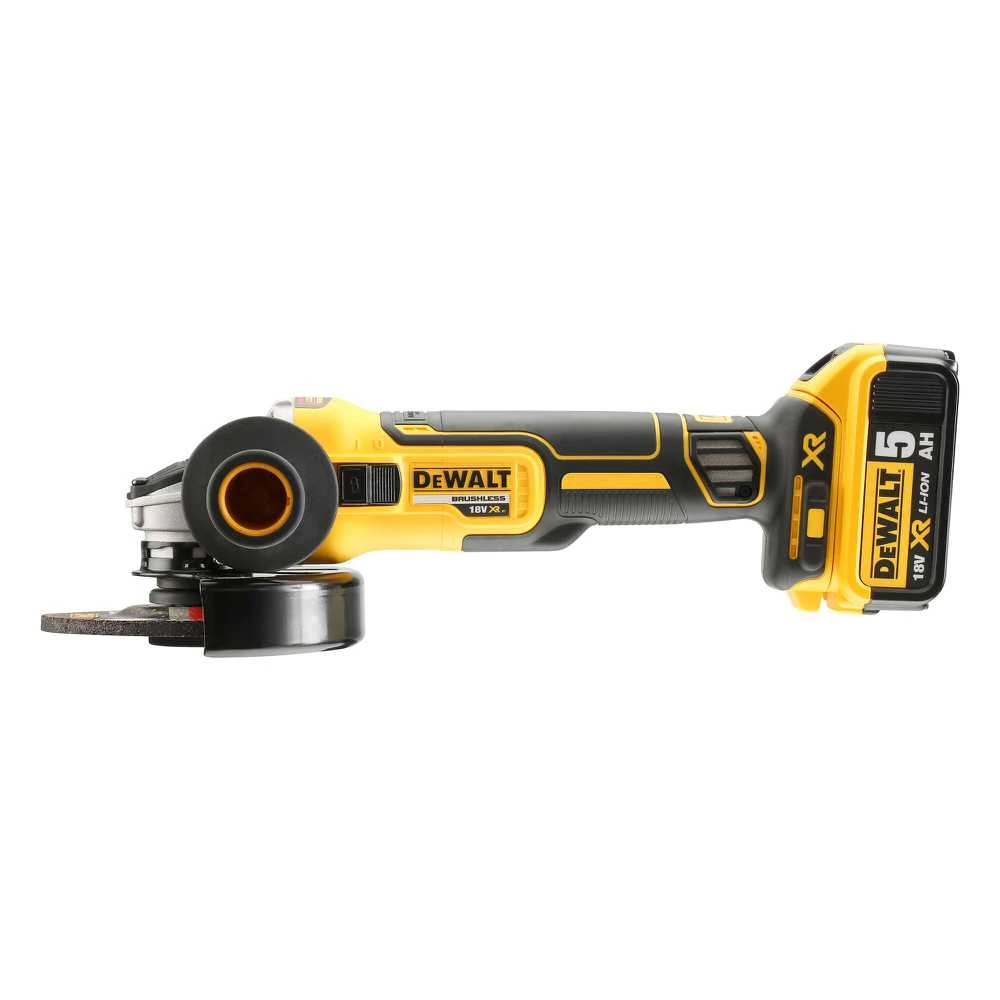 Akumuliatorinis kampinis šlifuoklis Dewalt DCG405P2-QW, 18 V
