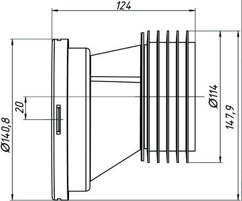 Ani Plast Ani_Plast ALKŪN UNITAZUI W0220VDEU 20 CM