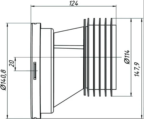Ani Plast Ani_Plast ALKŪN UNITAZUI W0220VDEU 20 CM
