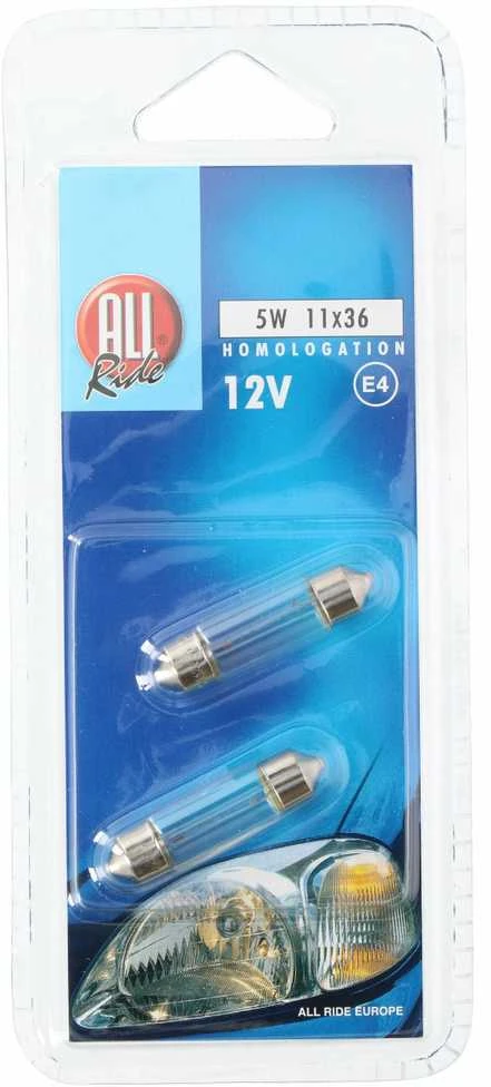 All Ride Ride Auto lemputės 12V 5W