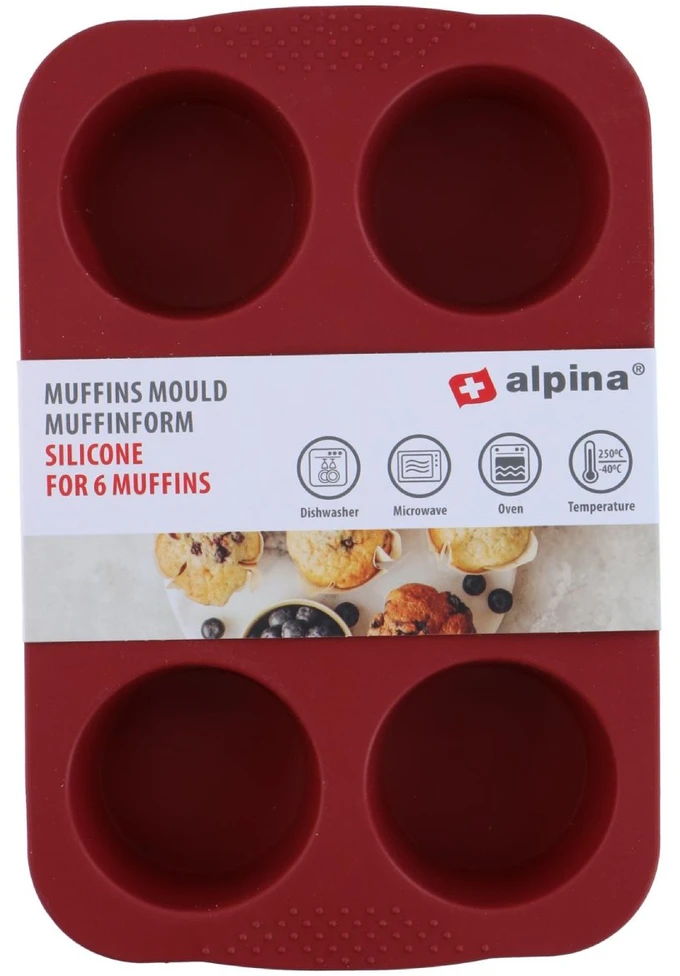 Alpina Silikoninės kepimo formelės keksiukams, 2 rūšys