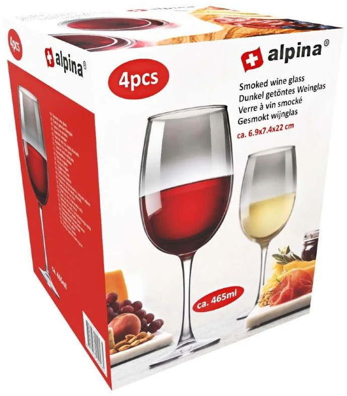 Vyno taurės ALPINA 4vnt. 465ml
