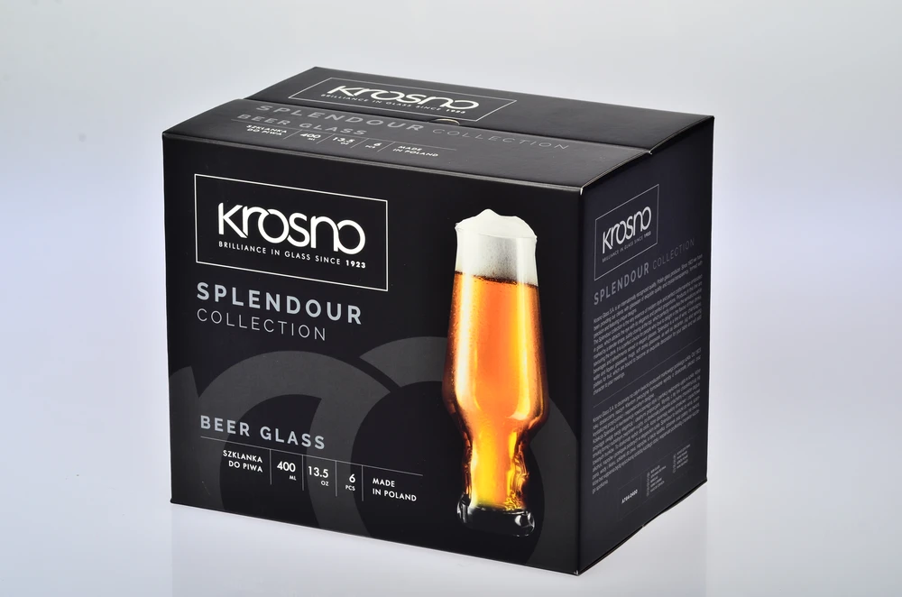 Krosno Alaus taurių komplektas Splendour, stiklas, 0.480 l, 6 vnt.