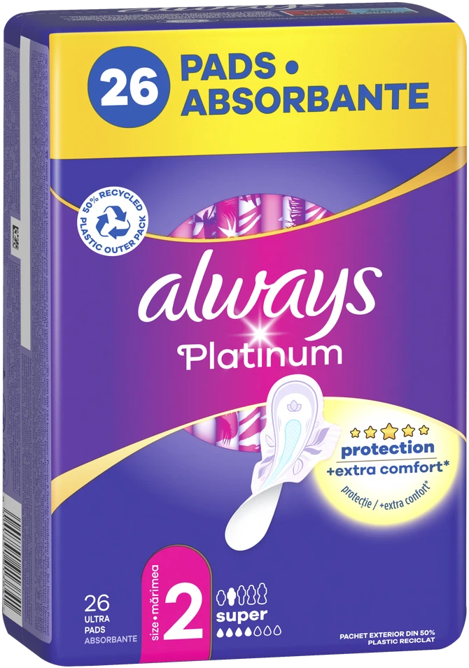 Always Platinum Ultra Super rožinis. 2 | 26 vnt.