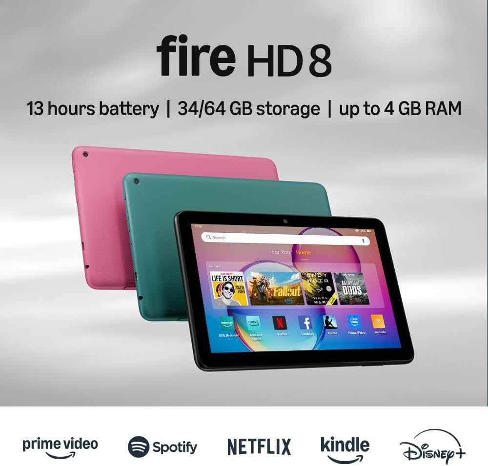 Amazon Fire HD 8 Planšetė (2024) WiFi 32GB mit Werbung juodas B0CVDJ26VQ