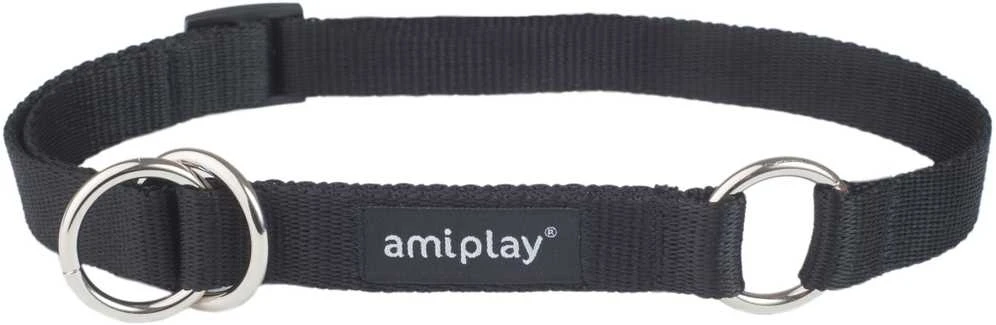 Ami Play Šuns antkaklis AMIPLAY BASIC, juodas, 350–500 mm, 20 mm