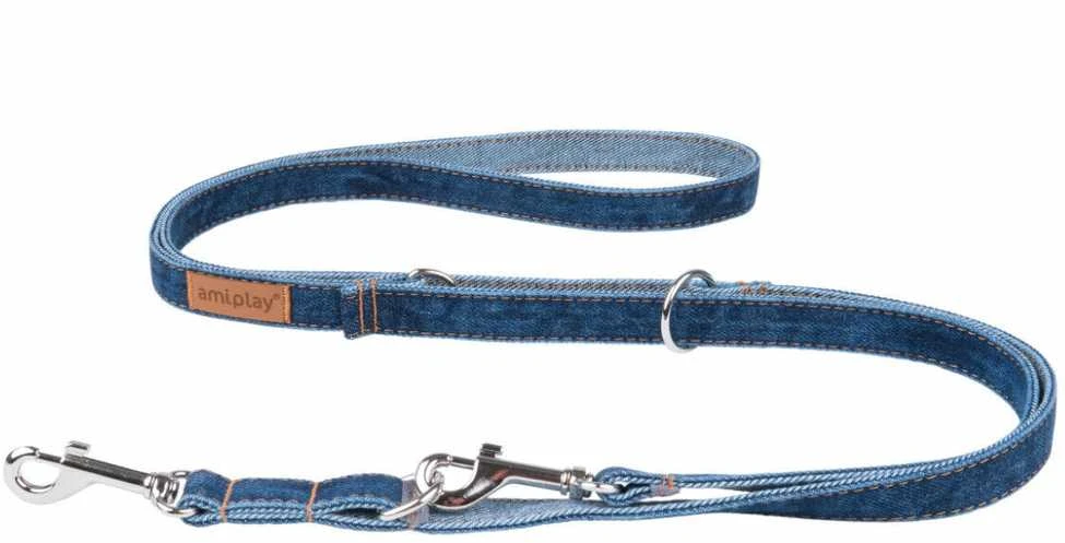 Ami Play Reguliuojamas pavadėlis Amiplay Denim, tamsiai mėlyna, 1-2 m