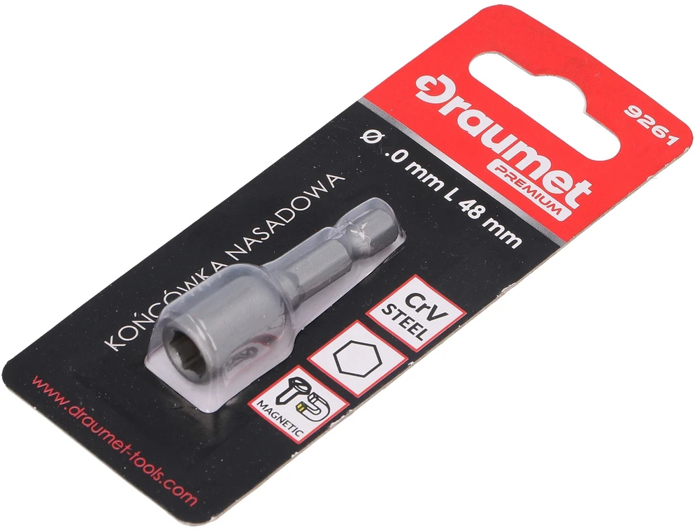 Antgalis Draumet Pro 1/4 colio magnetinis 13mm