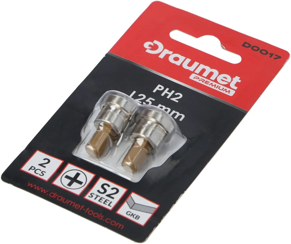 Sraigto antgalis Draumet PH2x25mm 1/4 colio, 2 vnt.