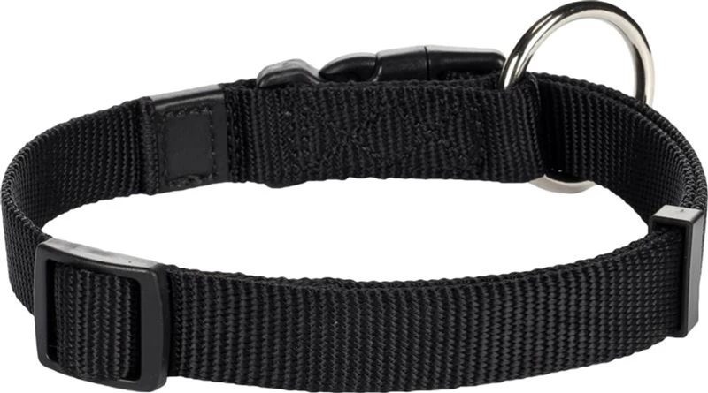 Flamingo DOG COLLAR ZIGGI Juodas 30-45CM 15MM
