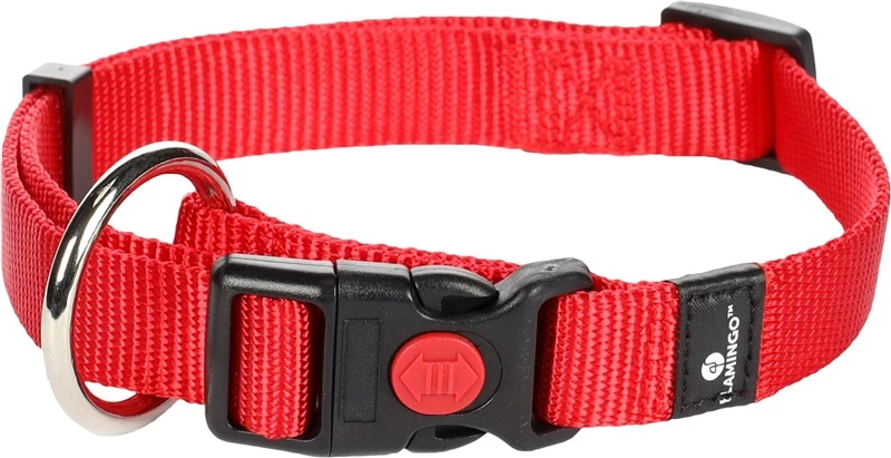 Flamingo DOG COLLAR ZIGGI Raudonas 40-55CM 20MM