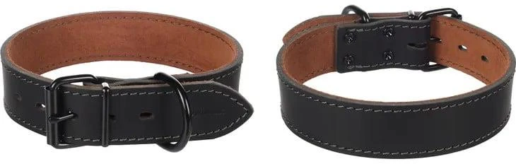 Flamingo DOG COLLAR MONTANA Juodas 45-55CM 40MM