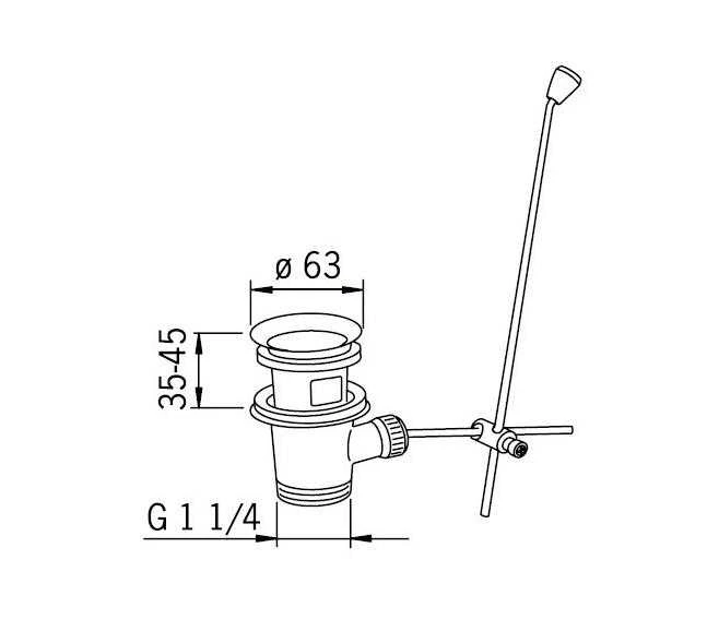 Dugno vožtuvas Oras 552051, Ø 63 mm