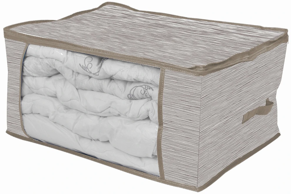 Domoletti BOXSTORAGE 60X45X30CM Pilkas TEXTILE