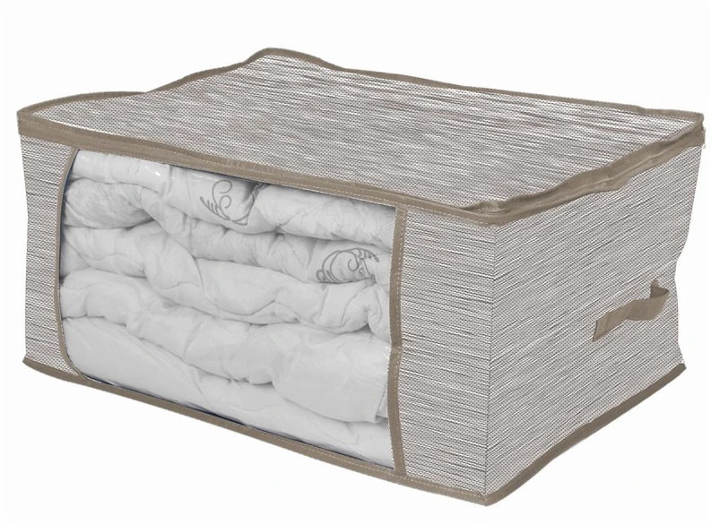 Domoletti BOXSTORAGE 60X45X30CM Pilkas TEXTILE