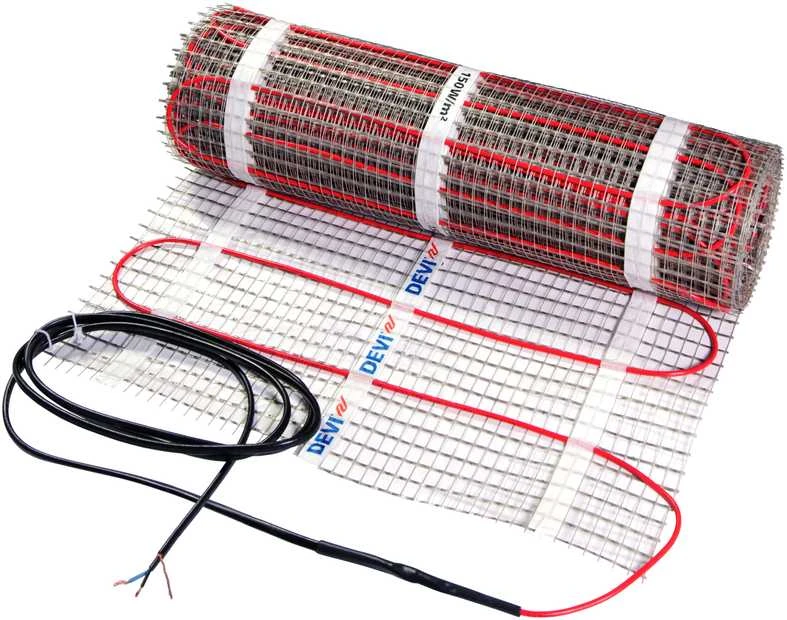 Elektrinio šildymo kilimėlis Devi, DEVIcomfort DTIR-150, 0.5x16 m (8 m2) 1200W
