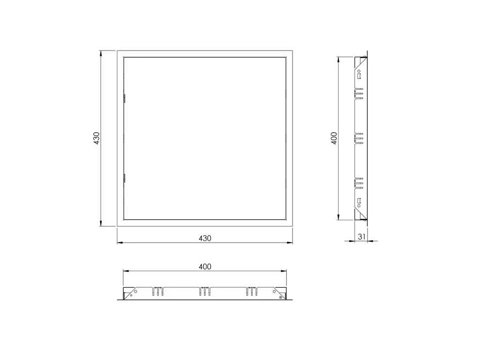 Revizinės durelės Europlast RL4040, 400 mm x 400 mm