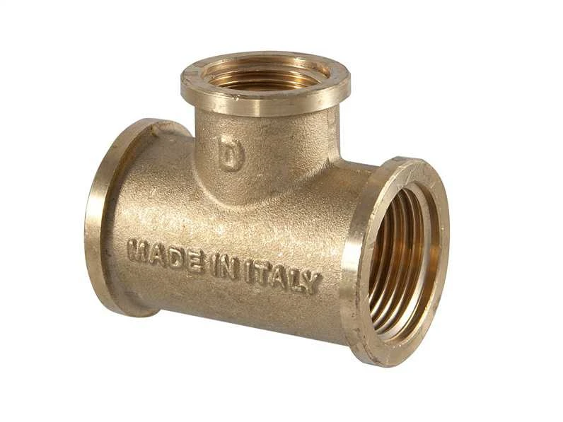 Tdm Brass Trišakis 206, 1" x ½" x 1", vidiniai sriegiai
