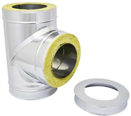 Vulcano Plus dubultsienu t-gabals 90 DN120/220, izolācija 50mm