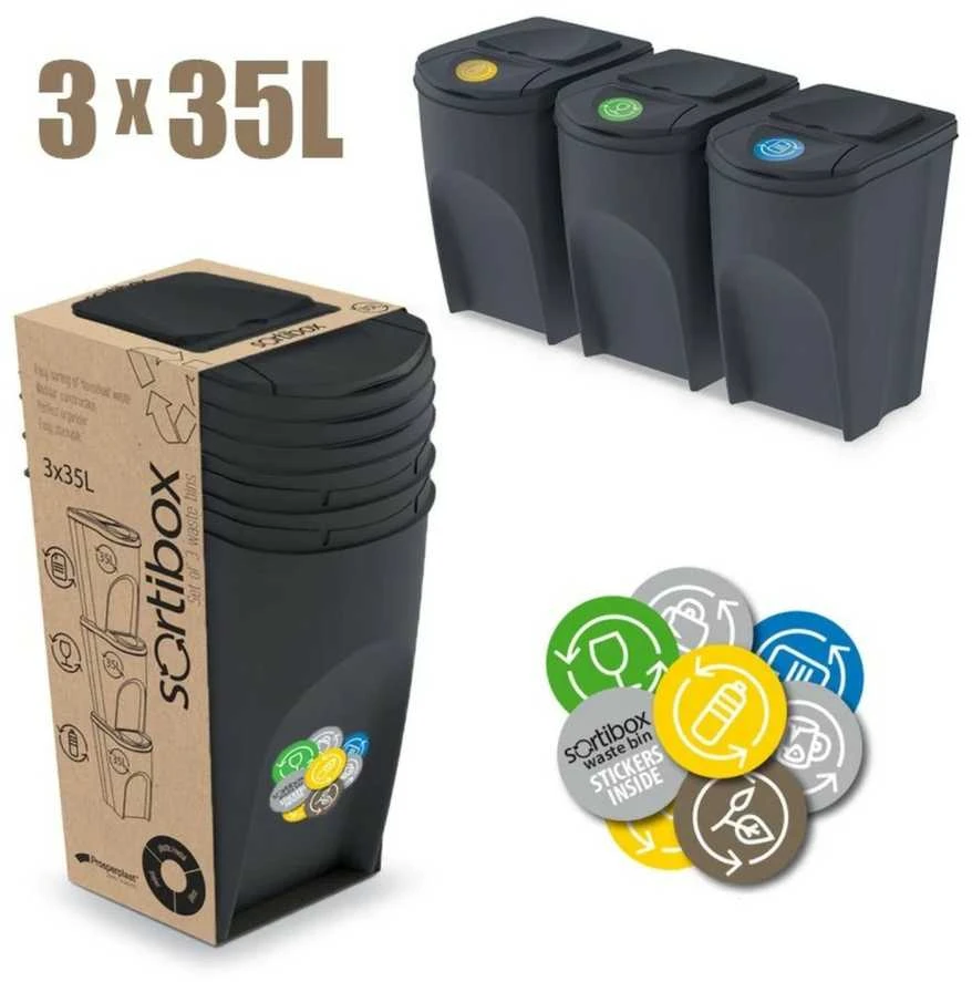 Prosperplast „Sortibox SET3 XL“ atliekų rūšiavimo dėžės