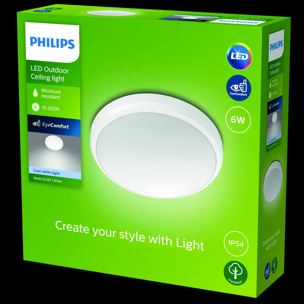 Lubinis šviestuvas ŠVIEST PLAFON PHILIPS DORIS 6W 4000K