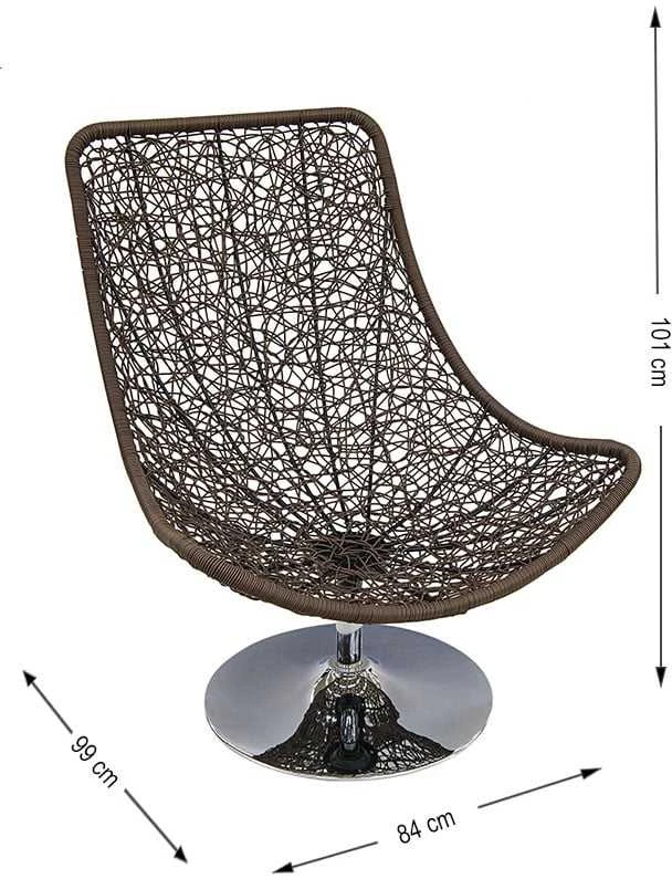 Domoletti ARM CHAIR WITH BASE TG0025-25