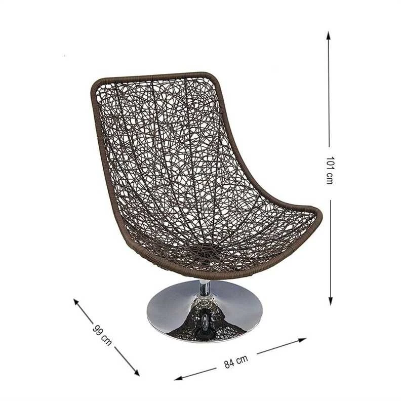 Domoletti ARM CHAIR WITH BASE TG0025-25