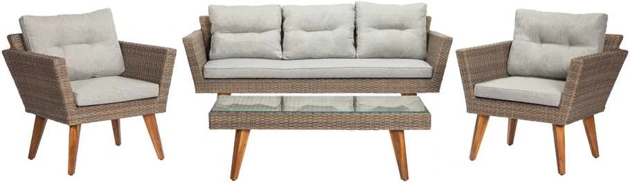 Lauko baldų komplektas Domoletti OUTDOOR FURNIT SET TABLE 2CHAIR AND SOFA