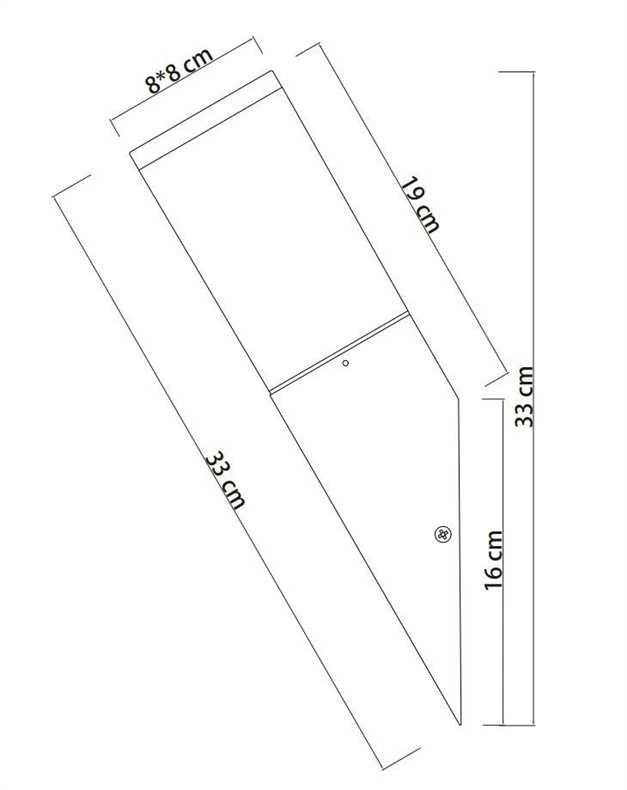 Sieninis šviestuvas Kinkiet Domoletti WALL LIGHT CORTE DH1430 E27 IP44