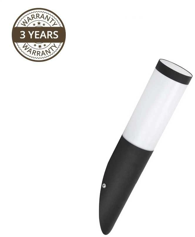 Sieninis šviestuvas Sieninis lauko šviestuvas Domoletti DH021, 23W, E27, IP44, balta sp./juoda sp., 7.6 cm x 40 cm