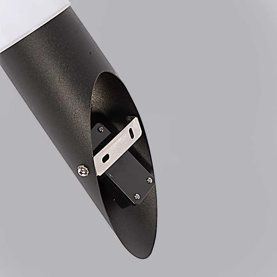 Sieninis šviestuvas Sieninis lauko šviestuvas Domoletti DH021, 23W, E27, IP44, balta sp./juoda sp., 7.6 cm x 40 cm