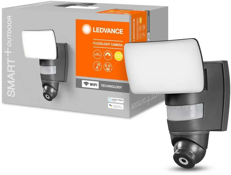 24W LED prožektorius LEDVANCE SMART + CAMERA, juodas, 3000K