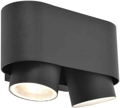 Sieninis šviestuvas Šviestuvas Lutec CYPRES 6604003118, 7W, 2XGU10, IP44