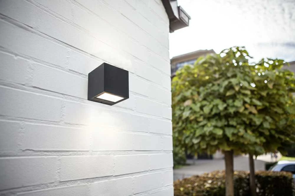 Sieninis šviestuvas Šviestuvas Lutec GEMINI 5189114118, 9W, LED, IP54, antracito