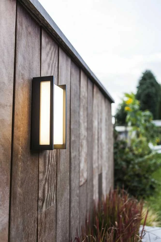 Sieninis šviestuvas LUTEC Qubo 5193001118 Sieninis lauko šviestuvas LED 18 W antracitas
