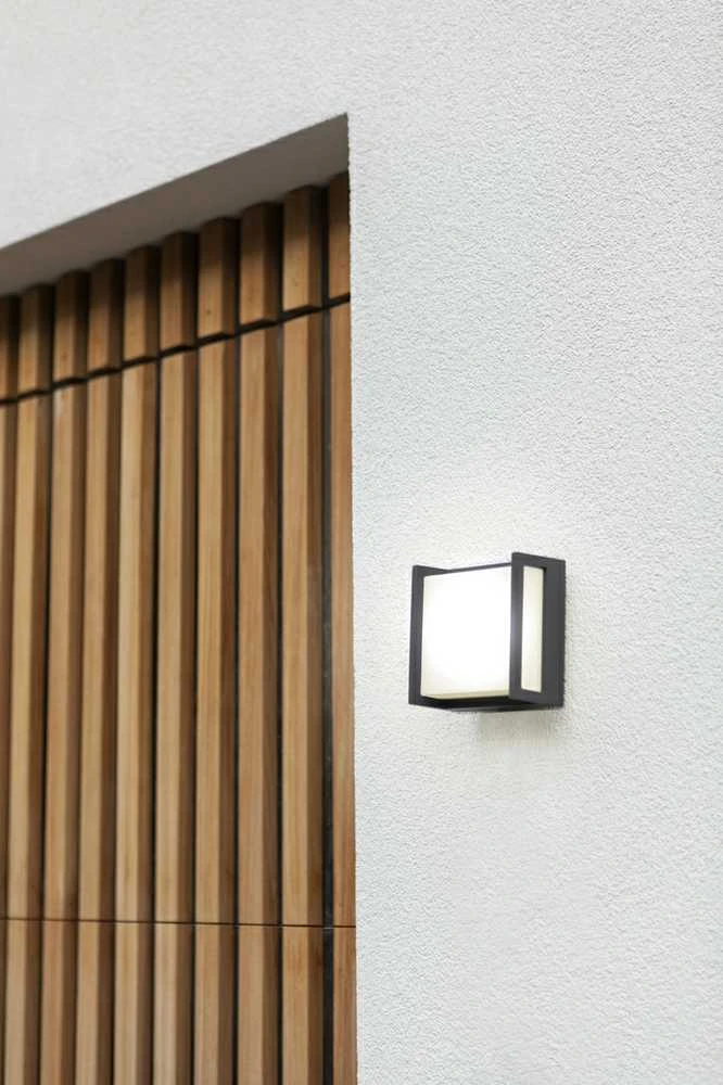Sieninis šviestuvas Šviestuvas Lutec QUBO 5195401118, 9.5W, LED, IP54, antracito
