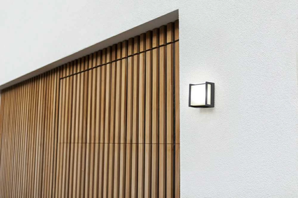 Sieninis šviestuvas Šviestuvas Lutec QUBO 5195401118, 9.5W, LED, IP54, antracito