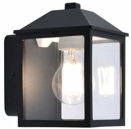 Sieninis šviestuvas Šviestuvas Lutec SPIRE 5290603012, 10W, E27, IP44, juodas