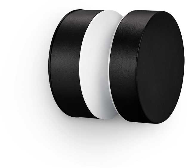 Sieninis šviestuvas LED šviestuvas PHILIPS LAVEN 929003362501, 6 W, IP44, juodas