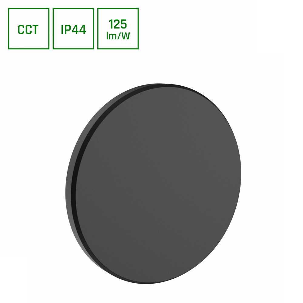 Sieninis šviestuvas Spectrum Lauko šviestuvas SLI003031CCT_PW, 18W, LED, IP44, juodas