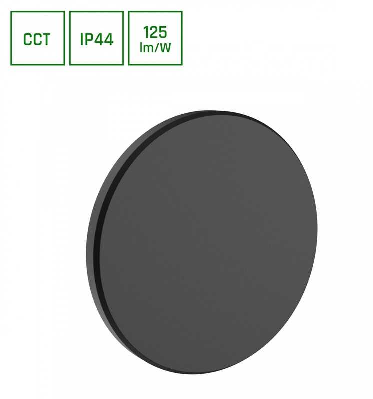 Sieninis šviestuvas Spectrum Lauko šviestuvas SLI003031CCT_PW, 18W, LED, IP44, juodas