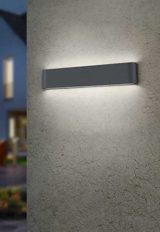 Sieninis šviestuvas Trio 8W LED sieninis lauko šviestuvas THAMES II, antracito sp., 3000K, IP54