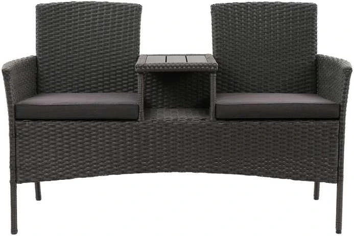 Domoletti BENCH OUTDOOR DOUBLE WITH CUSHIONS HUGO