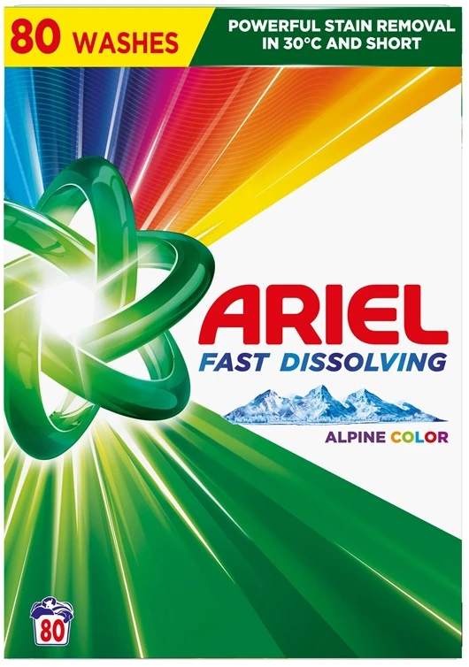 Skalbimo milteliai Ariel Color, 4,4 kg (80 Skalbimų)