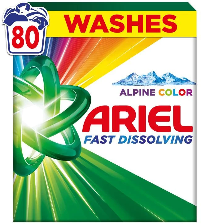 Skalbimo milteliai Ariel Color, 4,4 kg (80 Skalbimų)