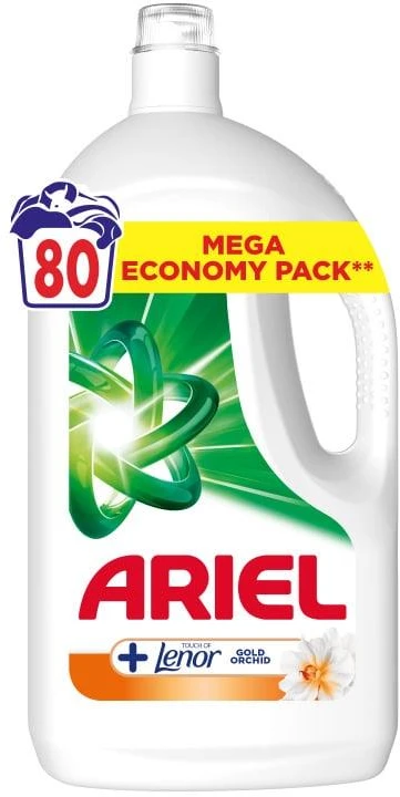Ariel Touch Of Lenor Gold Orchid Prausimosi Gelis, 80 Plovimų, 3.6 L