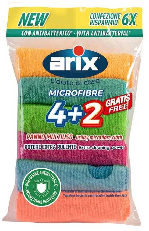 Arix Mikropluošto šluostės Mikropluoštas 4+2gb, 12,