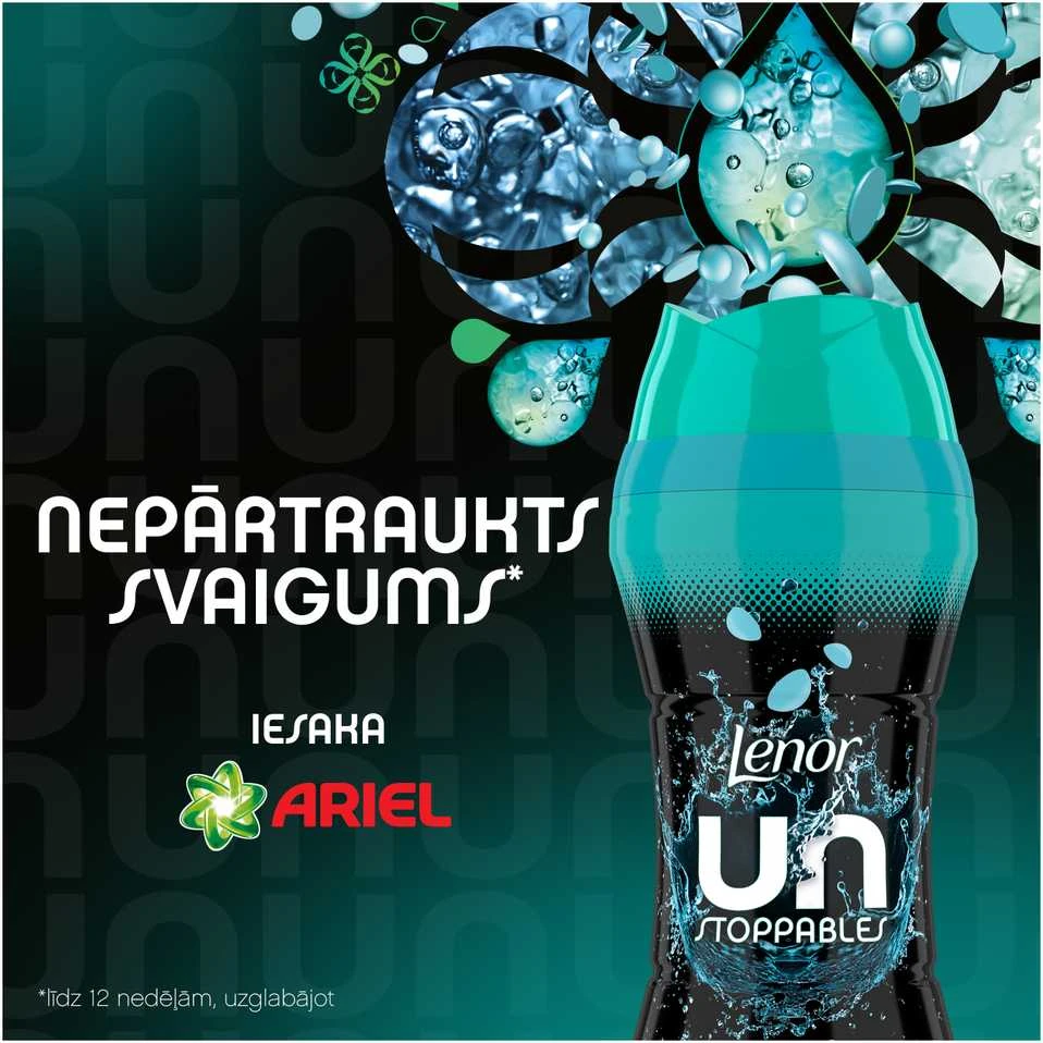 LENOR Kvapniosios granulės "Unstoppable Fresh", 495 g (41 Skalbimas)