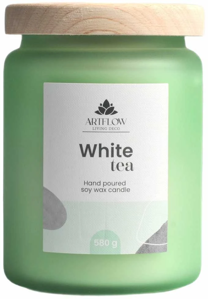 Artflow Aromatinė žvakė Baltas TEA 580 g, +/- 60 val.