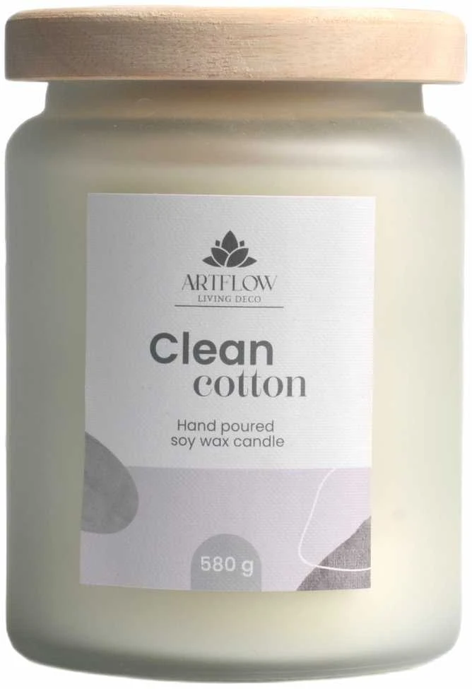 Artflow Kvapioji žvakė CLEAN COTTON 580 g, +/- 60 val.